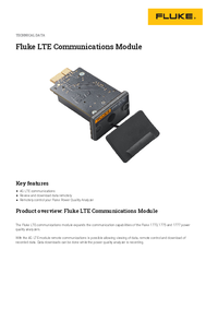 Thumbnail of document Data Sheet - LTE Communications Module